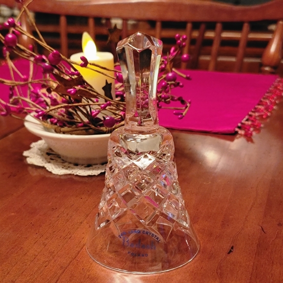 BADASH CRYSTAL ♡ NIB Beautiful Vintage BELL OXFORD 24% Handcut Lead Crystal Bell - Picture 14 of 17